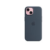 Apple iphone 15 silicone case with magsafe blue, (21348498) | Shoptok.si