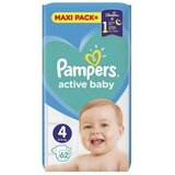 Pampers Pelene Active Baby 4, 9-14 kg, 62/1 Cene