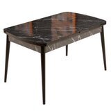 Hanah home produžni trpezarijski sto bendir black | ePonuda.com