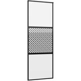 Staklena vrata Rezbarija Crna 76 x 2 x 205 cm Aluminij | shoptok.hr