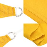 vidaXL Senčno jadro 160 g/m² rumeno 2,5x3 m HDPE | Shoptok.si