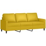  4-dijelni set sofa s jastucima žuti bar&amp;scaron;unasti Slike