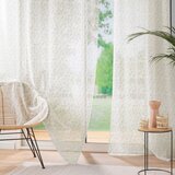Douceur d intérieur Bež prozirna zavjesa 137x280 cm Farandole – | shoptok.hr