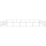 vidaXL kavez za pse srebrni 49 m² čelični | shoptok.hr