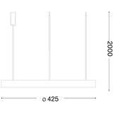 Ideal Lux led luster na sajli gemini LED/36W/230V 4000K ø 42,5 cm cri 90 bela | Eponuda.com