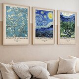 WALLXPERT huhu269 - 50 x 70 Multicolor Decorative Framed MDF Painting (3 Pieces) Cene