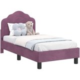  Posteljica za malčke z vzglavjem Vijolična 70 x 140 cm Žamet, (5000105585) | Shoptok.si