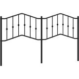 vidaXL Kovinsko posteljno vzglavje črno 160 cm | Shoptok.si
