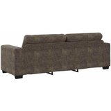 SOFA za 3 osobe Tamno siva 220 cm Umetnička suknja koža Slike