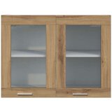 Viseći stakleni ormar Artisan hrast 80x31x60 cm izrađeno drvo | shoptok.hr