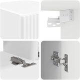  Set TV komoda Zidne 4 pcs Bijelo Konstruirano drvo | shoptok.hr