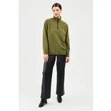 River Club Women's High Collar Half Zipper Winter Sweatshirt Bpo-001