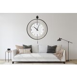 Atelier Del Sofa zidni sat 58x80x7cm Crni Cene