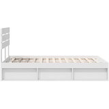  Okvir za krevet Bijelo 120 x 190 cm Čvrsto borovo drvo | shoptok.hr