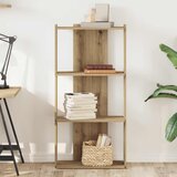  Regal za knjige s 3 razina boja hrasta 60x30x120 cm drveni | Eponuda.com