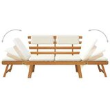  Klop z blazinami 2 v 1 190 cm trden akacijev les, (20592378) | Shoptok.si