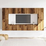  tv omara 8-delna stenski stari lesni inženirski les, (21703817) | Shoptok.si