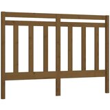  Posteljno vzglavje medeno rjavo 146x4x100 cm trdna borovina, (20645577) | Shoptok.si