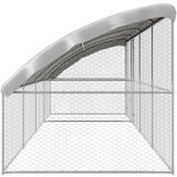  Kućica za pse s pohranom 4 pcs Srebrno 8 x 2 x 2 m Čelik | shoptok.hr