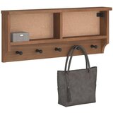 vidaXL Zidna vješalica za kapute SANDNES 87x12x35 cm puno drvo bor | shoptok.hr