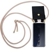 Cadorabo Združljivo z Nokijo v Pearly Rosegold - Silikonski zaščitni pokrov z zlatimi obroči, jermen za vrvi in ​​snemljivimi ohišjem, (20579381) | Shoptok.si