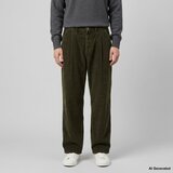 Amish Hlače s 5 žepi Js) No Gender Unisex Corduroy Sw Kaki | Shoptok.si