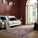 Flair Rugs Bordo rdeča pralna preproga iz mešanice recikliranih vlaken 80x150 cm Windsor – | Shoptok.si