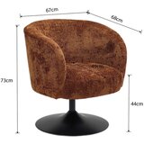Premium Living Vrtljivi Stol Giro -trend-, Terakota | Shoptok.si