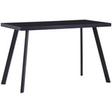 vidaXL Jedilna miza črna 120x60x75 cm kaljeno steklo | Shoptok.si