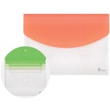  Mapa s gumbom i pretincima, A4, Zelena | shoptok.hr