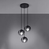  Sollux SL.1088 - Luster na sajli TULOS 3xE27/60W/230V crna | Eponuda.com