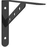  The living store nosilec za polico 4 kosi 23,5x2,5x15,5 cm črno nerjaveče jeklo - nosilec polic, (21494618) | Shoptok.si