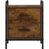  Noćni ormar 2 kom. Dimljeni hrast 40 x 30 x 50 cm - Dimljeni hrast 2 | shoptok.hr