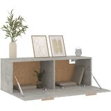  Zidni ormarić boja betona 100x36,5x35 cm od konstruiranog drva | shoptok.hr