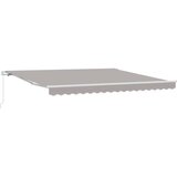 Nadstrešnica Svjetlosiva 400 x 350 x 165 cm Poliester i metal | shoptok.hr