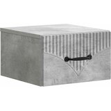  Noćni ormarić za montažu na zid Betonska siva 34,5 x 33 x 20 cm | Eponuda.com