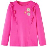  Dječja majica s dugim rukavima tamnoružičasta 104 | shoptok.hr