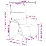  Naslonjač od tkanine s osloncem za noge crni | shoptok.hr