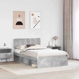  Konstrukcija postelje Beton 120 x 200 cm Masivno borovo les, (5000102990) | Shoptok.si