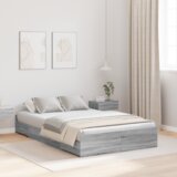  Postelja z dodatnim prostorom za shranjevanje Siva Sonoma, (5000125965) | Shoptok.si