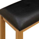  Klupa za blagovanje 95 x 32 x 45 cm Čvrsto Hrastovo Drvo Crna | shoptok.hr