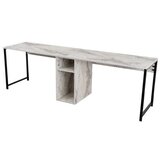 Hanah home twin study desk - freesia freesiablack study desk | ePonuda.com