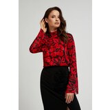 Marisse Women's Shirt Z-Ko-4543 Black_Red Cene