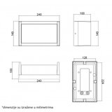  LED SVETILJKA W13305 12W 4000K IP54 BELA | Eponuda.com