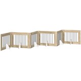  Vrata za pse s postoljem 6 pcs Hrast sonoma 80 x 60 cm | shoptok.hr