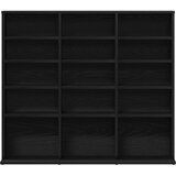 Ormarić za CD-ove crni hrast 100x23x89,5 cm inženjerski drvo | Shoptok.si