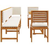  6-dijelni set za objedovanje u vrtu s jastučićima od akacije | shoptok.hr