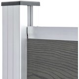PANEL za ogradu WPC 175 x 146 cm sivi | shoptok.hr