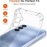 Techsuit Shockproof Clear Silicone prozorna maskica odporna na udarce za Samsung Galaxy A25 5G | Shoptok.si