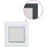 vidaXL Podrumski prozor "RISOR" 50x50 cm Okretno-nagibni DIN lijevi antracit | shoptok.hr